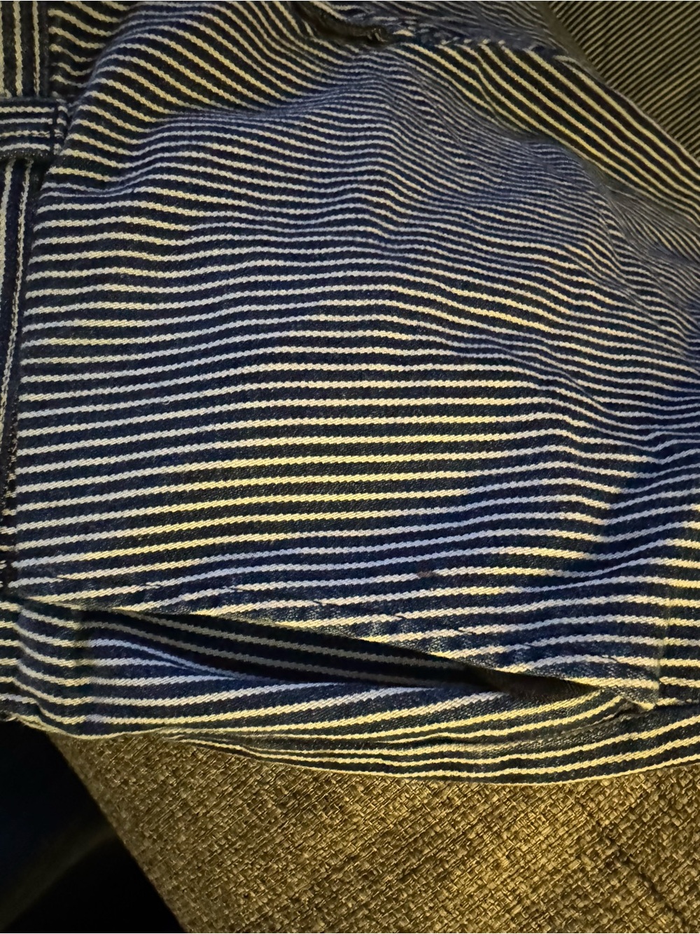 Dickies classic pants. railroad pinstripe navy and white - Picture 7 of 8